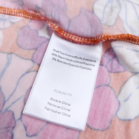 ModCloth Pink Red Floral Skirt Size L - Picture 8 of 11